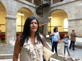 Ana Díaz en la inauguración de la exposición 